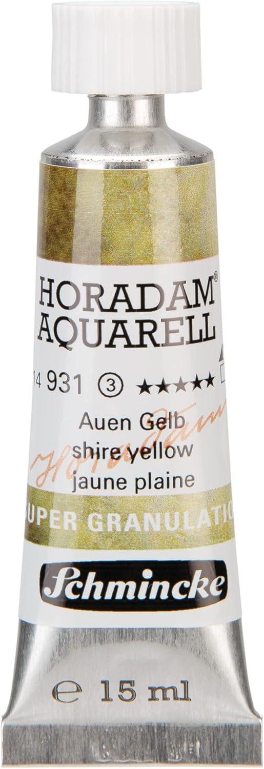 Schmincke – HORADAM® AQUARELL, Super Granulation, 14 983 006 Tundra Violet, 15 ml tube, very strong granulating colors, finest, super granulating watercolors(931 shire yellow)