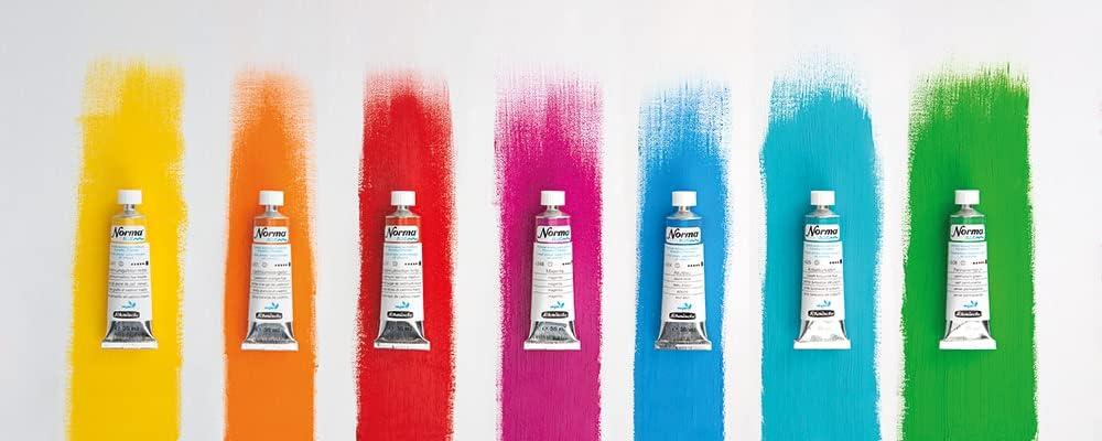 Schmincke – NORMA® Blue, 21306009, finest water-based artists’ oil colors, highly pigmented, lightfast, vegan, vermilion light, 35 ml(241 cadmium yellow hue medium)