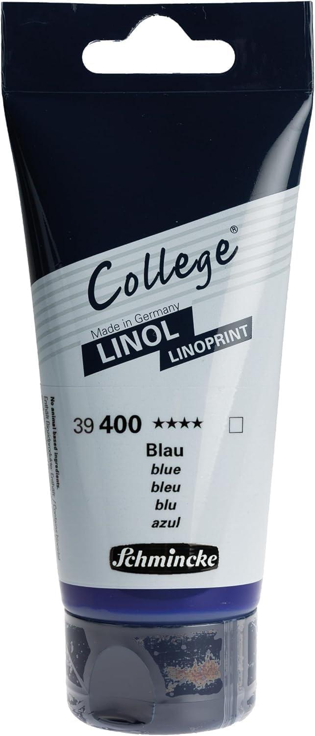 Schmincke – College® Linol, lino printing set with 8 x 75 ml tubes, 84 708 097, artist’s lino printing inks in study quality, low-odor lino printing ink, uniform print(12.68 Fl Oz (Pack of 1))