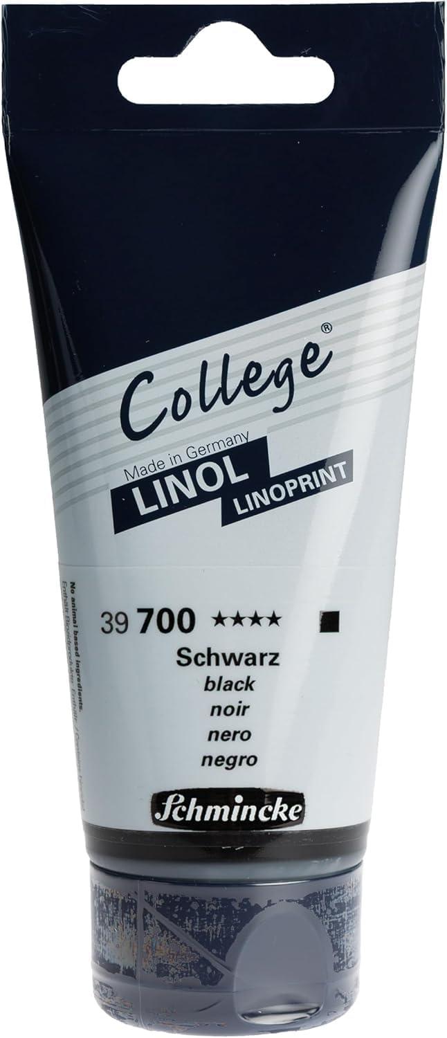Schmincke – College® Linol, lino printing set with 8 x 75 ml tubes, 84 708 097, artist’s lino printing inks in study quality, low-odor lino printing ink, uniform print(12.68 Fl Oz (Pack of 1))