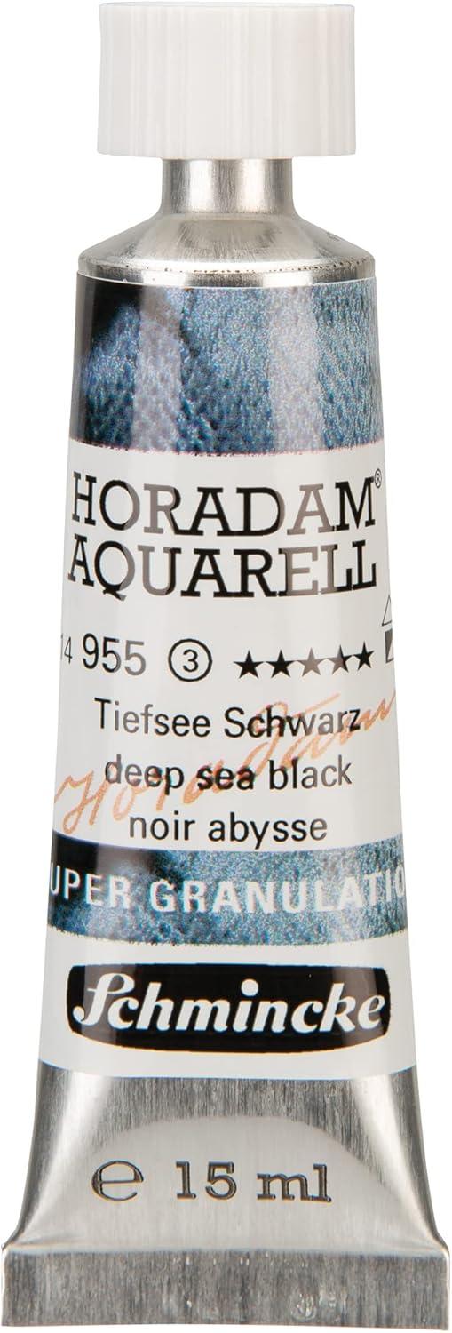 Schmincke – HORADAM® AQUARELL, Super Granulation, 14 983 006 Tundra Violet, 15 ml tube, very strong granulating colors, finest, super granulating watercolors(955 deep sea black)