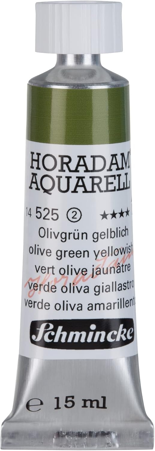 Schmincke – HORADAM® AQUARELL – finest artists’ watercolours, vanadium yellow – 15 ml(525 olive green yellowish)