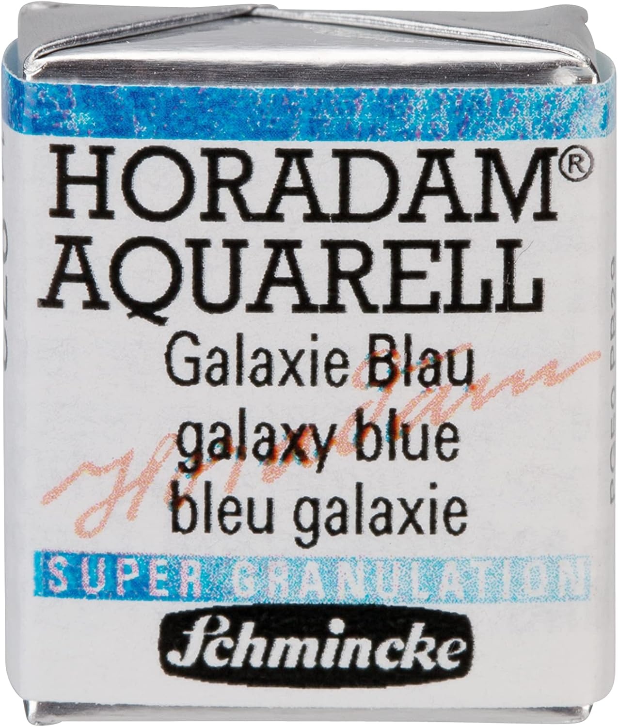 Schmincke – HORADAM® AQUARELL, Super Granulation, 14 916 044 Urban Yellow, 1/2 pans, very strong granulating colors, finest, super granulating watercolors(973 galaxy blue)
