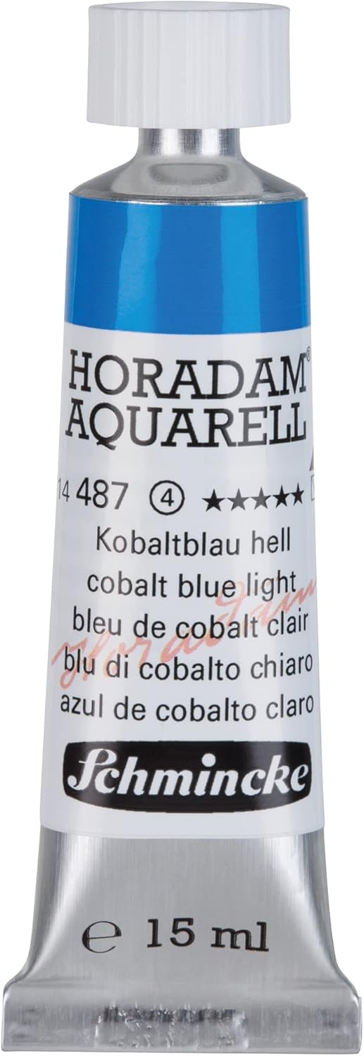 Schmincke – HORADAM® AQUARELL – finest artists’ watercolours, vanadium yellow – 15 ml(487 cobalt blue light)