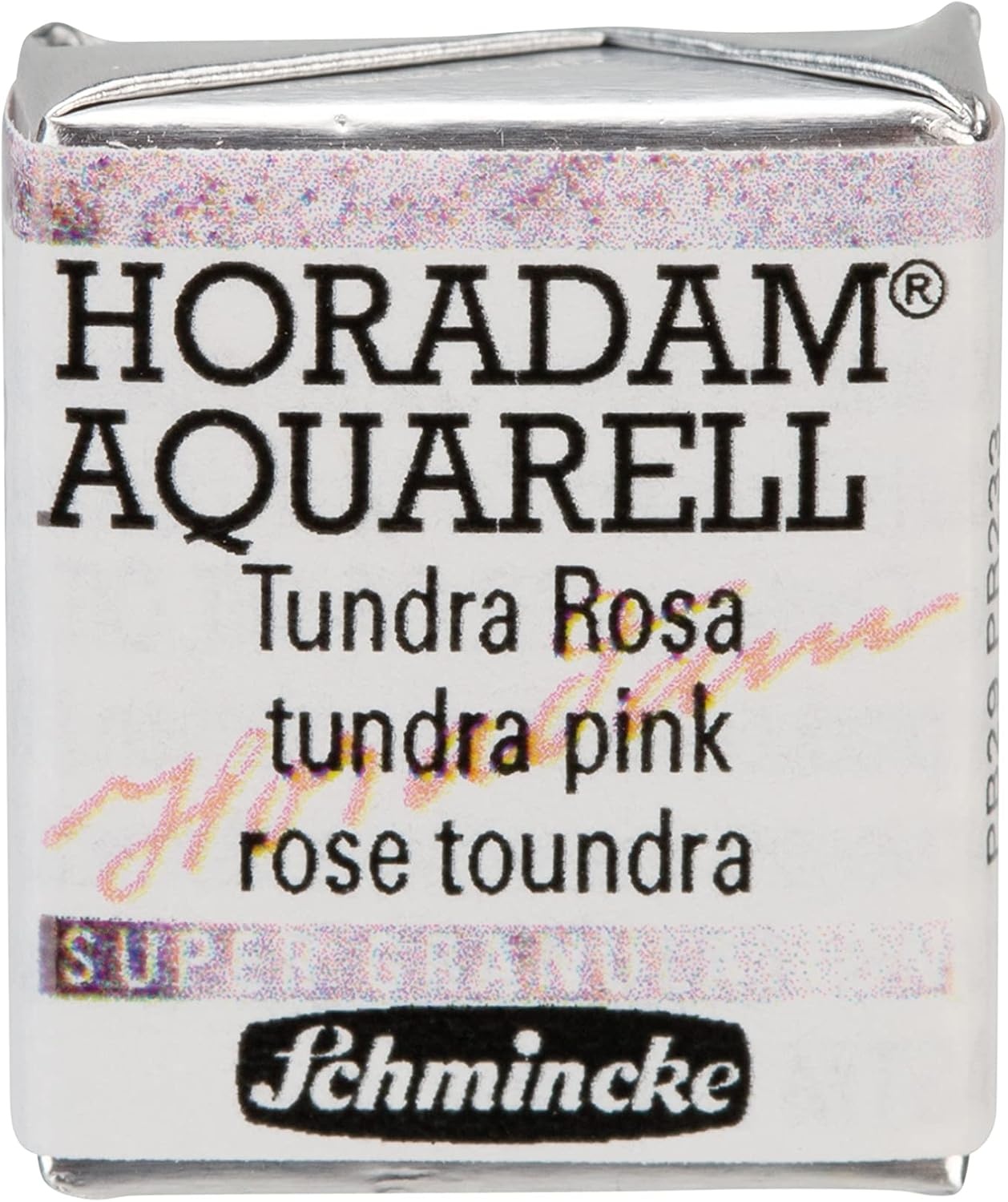 Schmincke – HORADAM® AQUARELL, Super Granulation, 14 916 044 Urban Yellow, 1/2 pans, very strong granulating colors, finest, super granulating watercolors(982 tundra pink)
