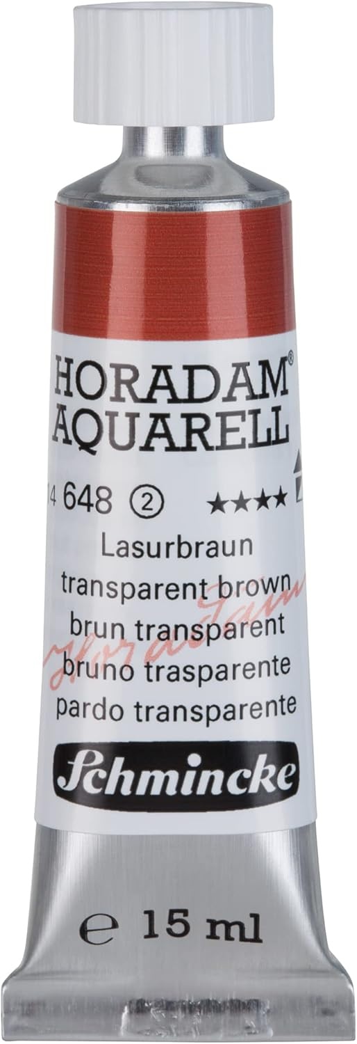 Schmincke – HORADAM® AQUARELL – finest artists’ watercolours, vanadium yellow – 15 ml(648 transparent brown)