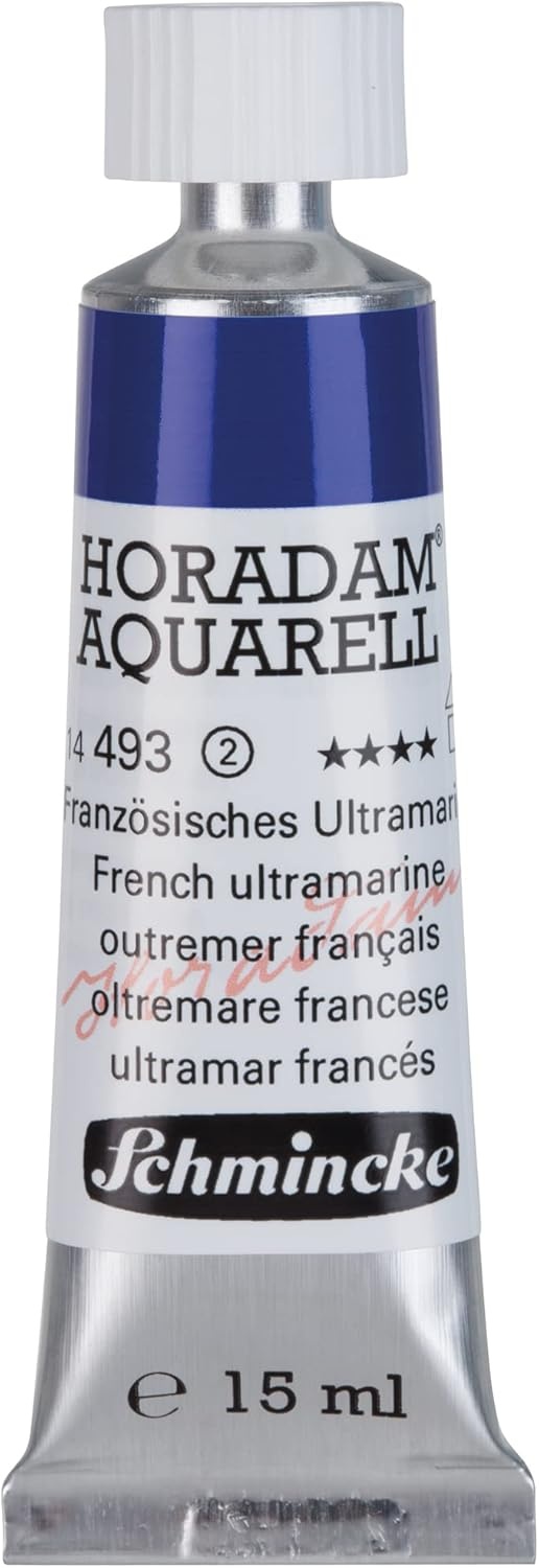 Schmincke – HORADAM® AQUARELL – finest artists’ watercolours, vanadium yellow – 15 ml(493 French ultramarine)