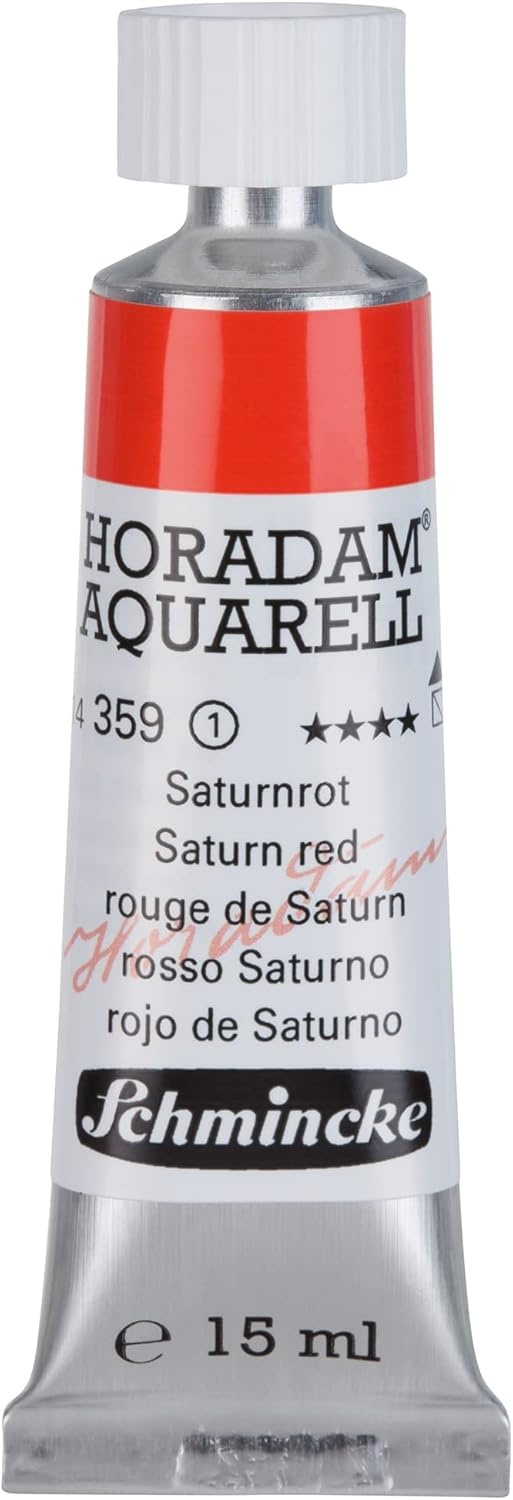 Schmincke – HORADAM® AQUARELL – finest artists’ watercolours, vanadium yellow – 15 ml(359 Saturn red)