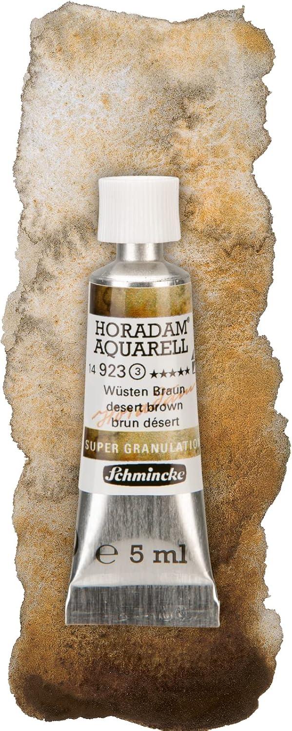 Schmincke Horadam® Aquarell, Super Granulation Trio Galaxy, 5 ml Tubes, 74 615 097, Cardboard Set, Very Strong Granulating colors, Finest, Super Granulating Watercolors(Desert)
