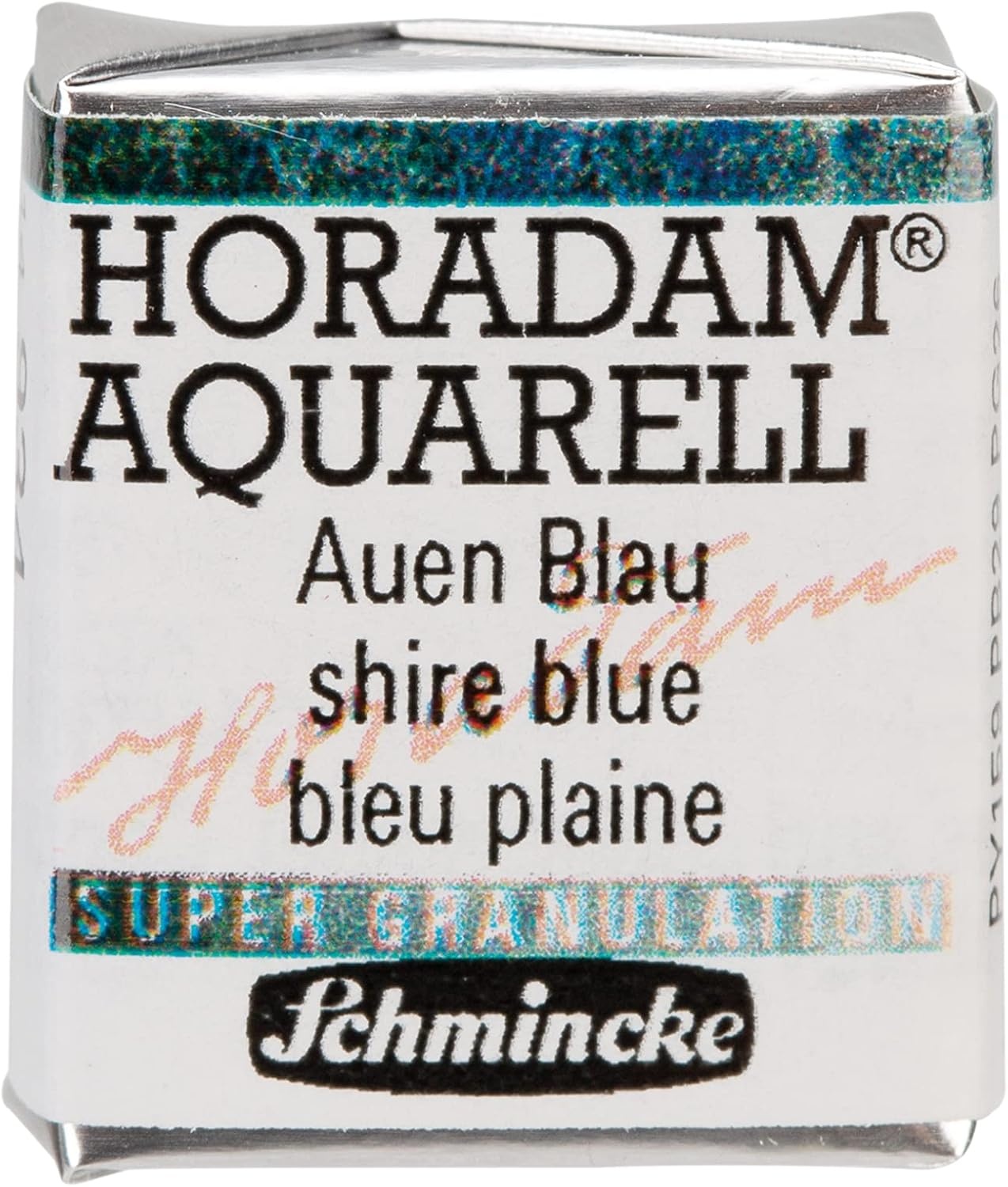 Schmincke – HORADAM® AQUARELL, Super Granulation, 14 916 044 Urban Yellow, 1/2 pans, very strong granulating colors, finest, super granulating watercolors(934 shire blue)
