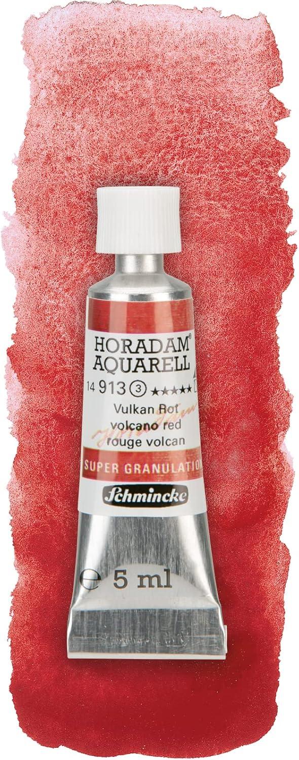 Schmincke Horadam® Aquarell, Super Granulation Trio Galaxy, 5 ml Tubes, 74 615 097, Cardboard Set, Very Strong Granulating colors, Finest, Super Granulating Watercolors(Volcano)