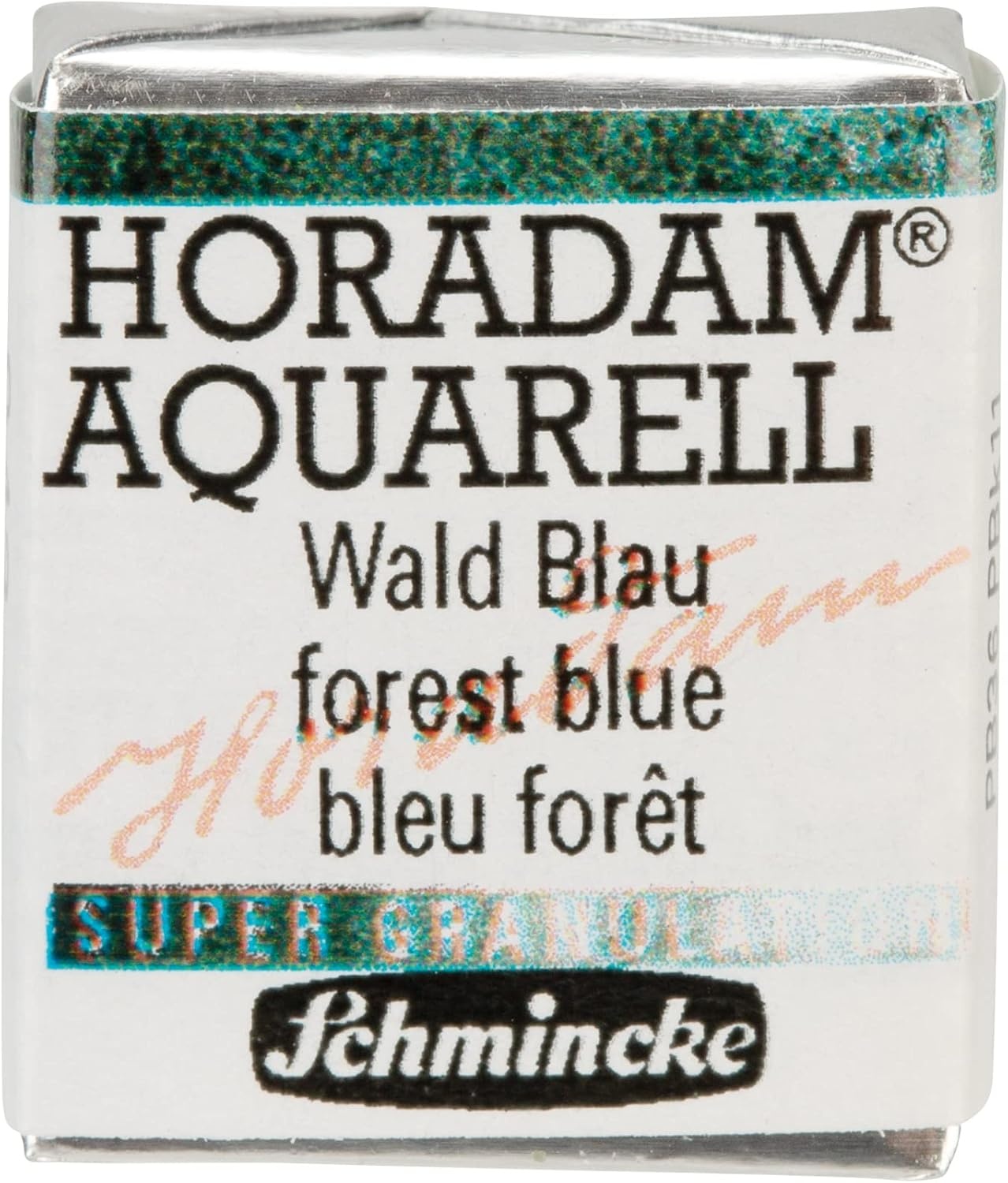 Schmincke – HORADAM® AQUARELL, Super Granulation, 14 916 044 Urban Yellow, 1/2 pans, very strong granulating colors, finest, super granulating watercolors(943 forest blue)