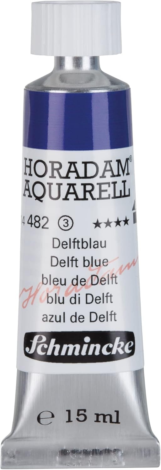 Schmincke – HORADAM® AQUARELL – finest artists’ watercolours, vanadium yellow – 15 ml(482 Delft blue)