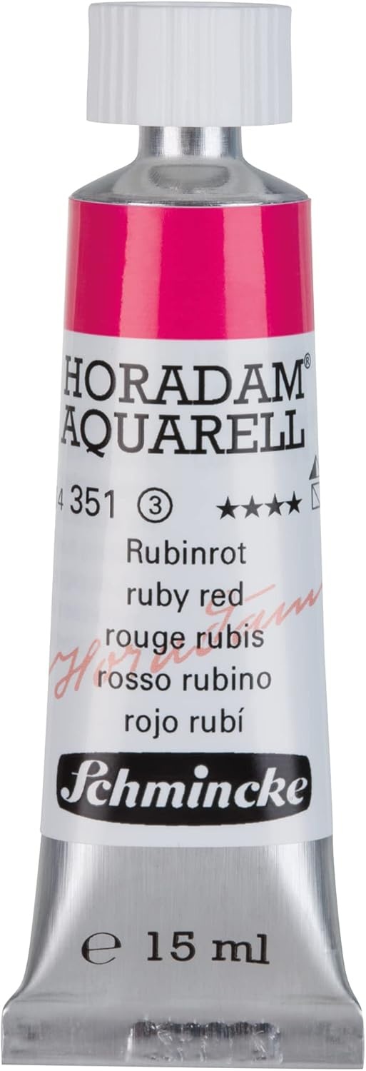 Schmincke – HORADAM® AQUARELL – finest artists’ watercolours, vanadium yellow – 15 ml(351 ruby red)