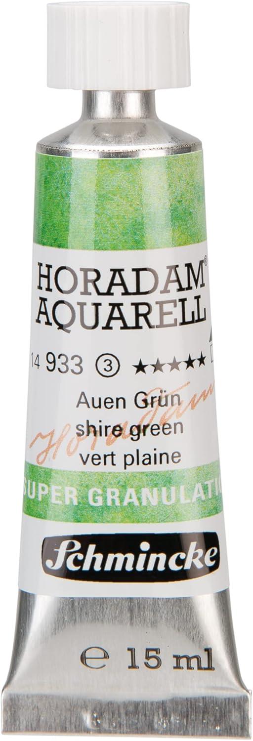 Schmincke – HORADAM® AQUARELL, Super Granulation, 14 983 006 Tundra Violet, 15 ml tube, very strong granulating colors, finest, super granulating watercolors(933 shire green)