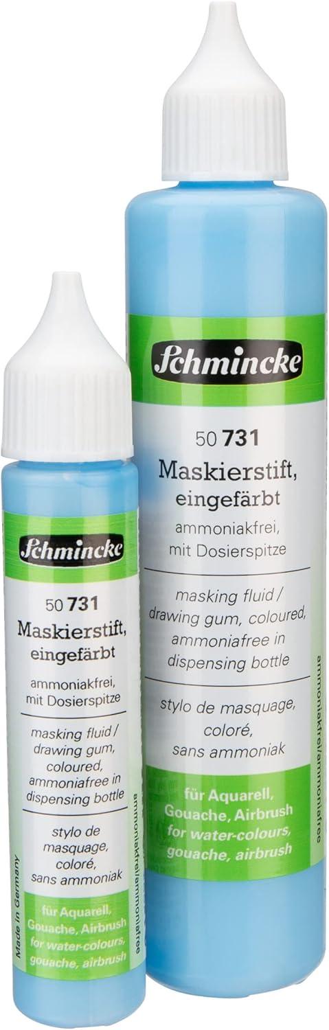 Schmincke – Masking Pen neutral, 25 ml, 50 730 005, dispensing pen, colorless masking liquid for opaque areas of paintingson watercolor paper, smooth drawing cardboard, ammonia-free(3.38 Fl Oz (Pack of 1))