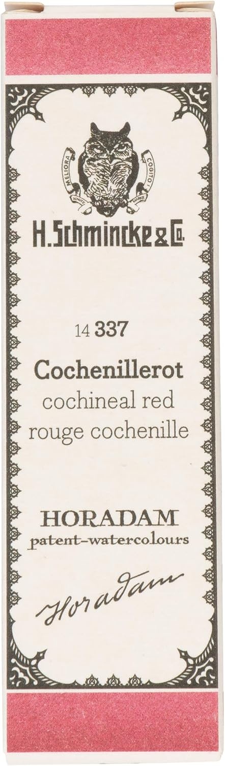 Schmincke – HORADAM® AQUARELL 74 337 006, Cochineal red, historical special shade, finest watercolors, retro, 15 ml tube …